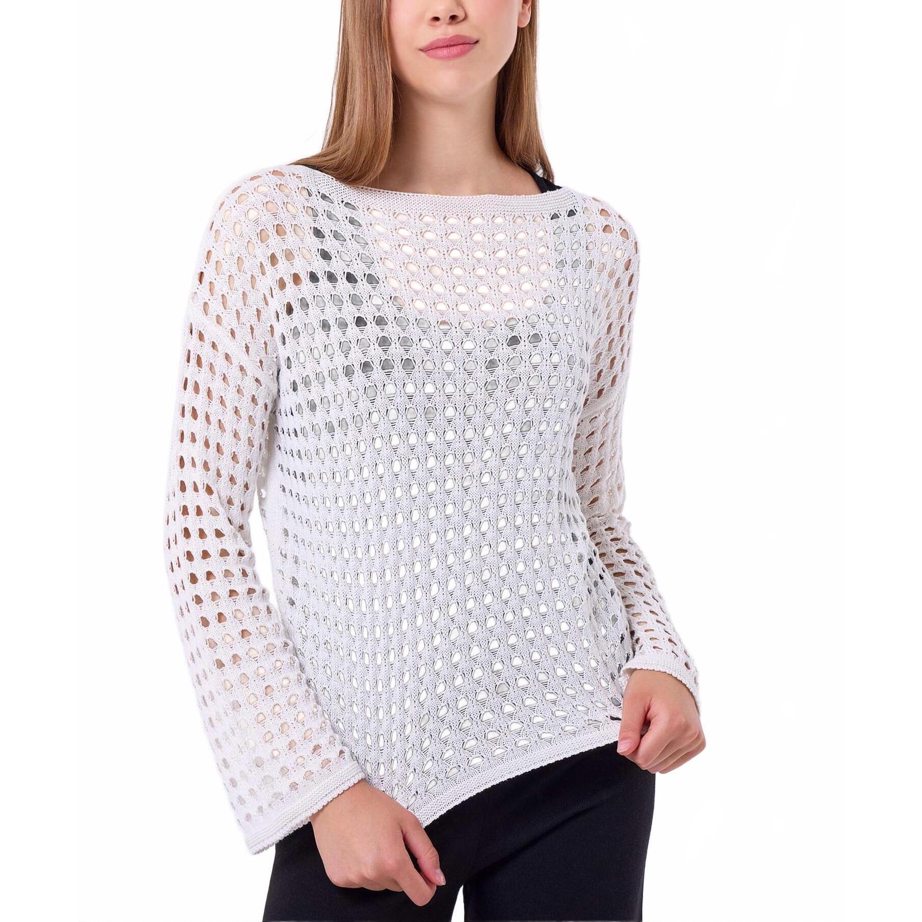 New French Kyss Crochet Top In Ivory